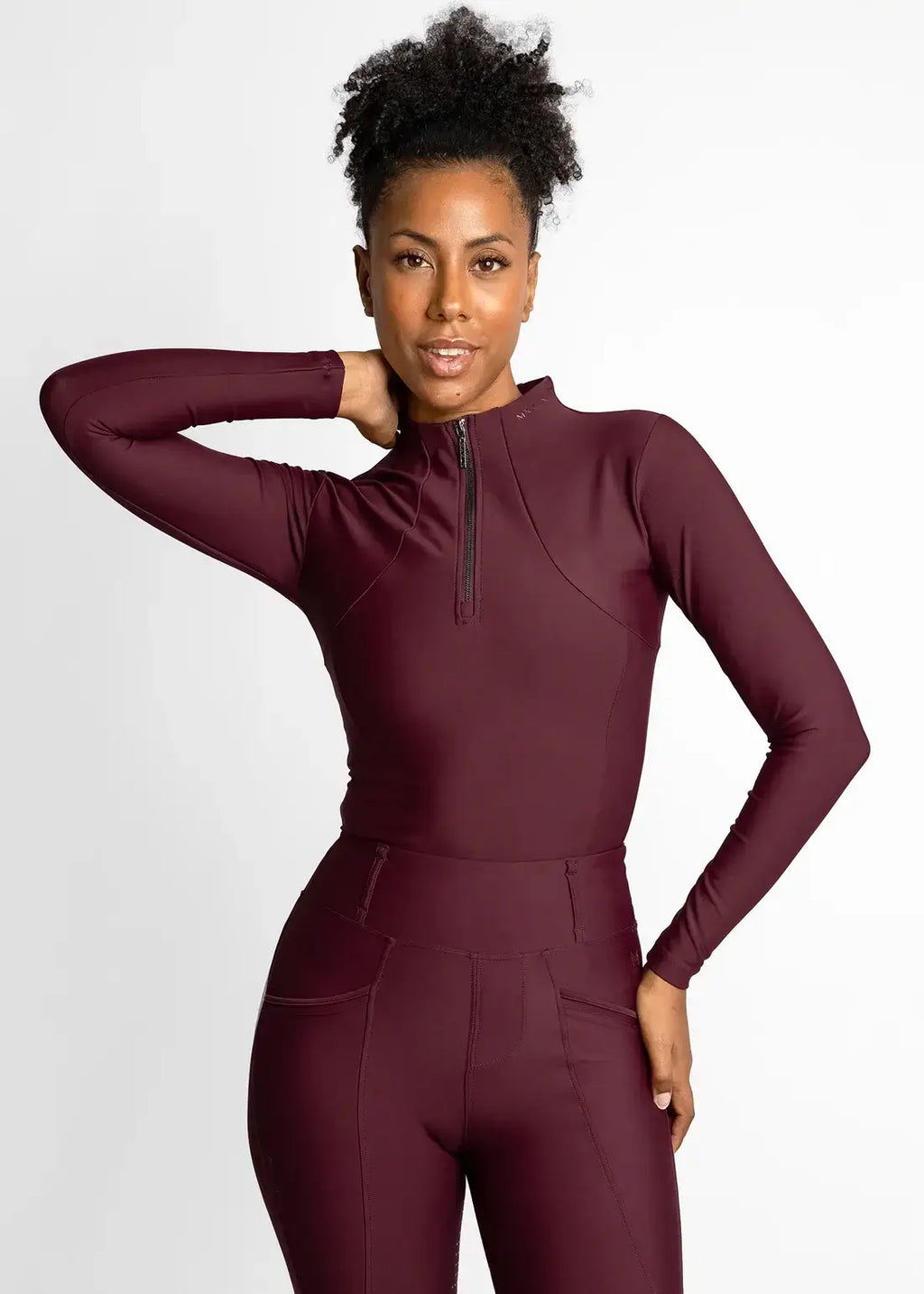 MAXIMILIAN EQUESTRIAN Langarm Base Layer burgundy