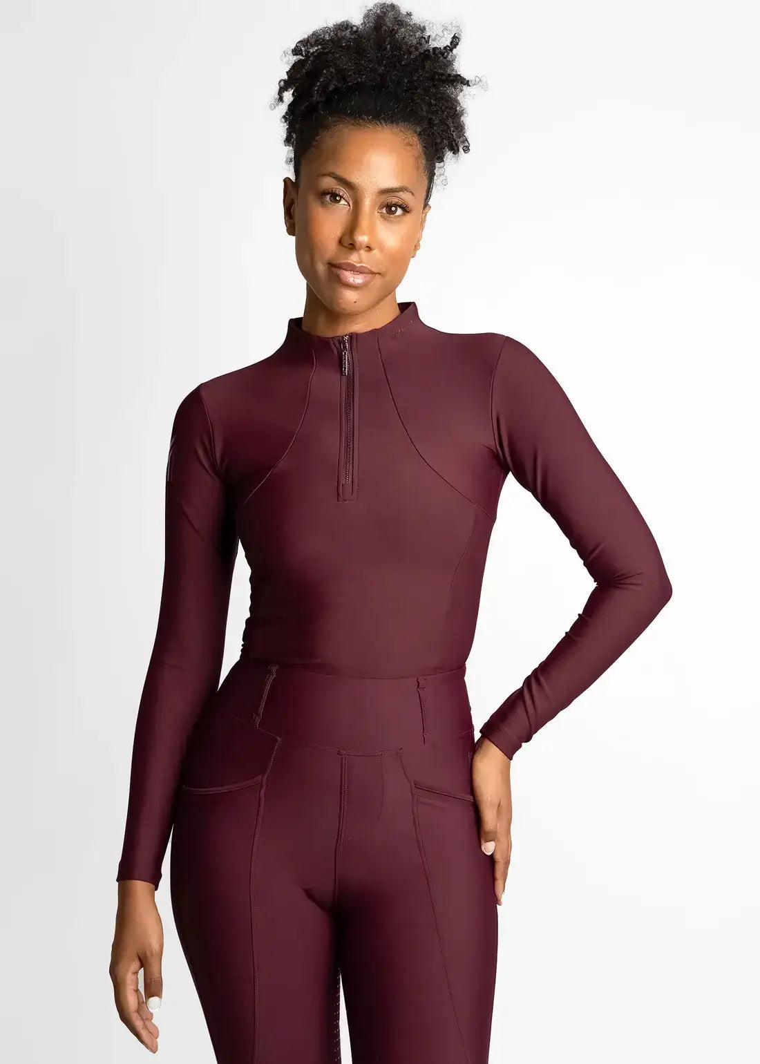 MAXIMILIAN EQUESTRIAN Langarm Base Layer burgundy