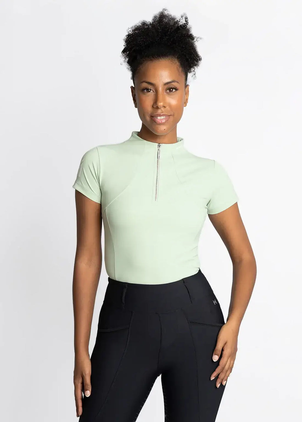 MAXIMILIAN EQUESTRIAN Kurzarm Shirt Base Layer white gold