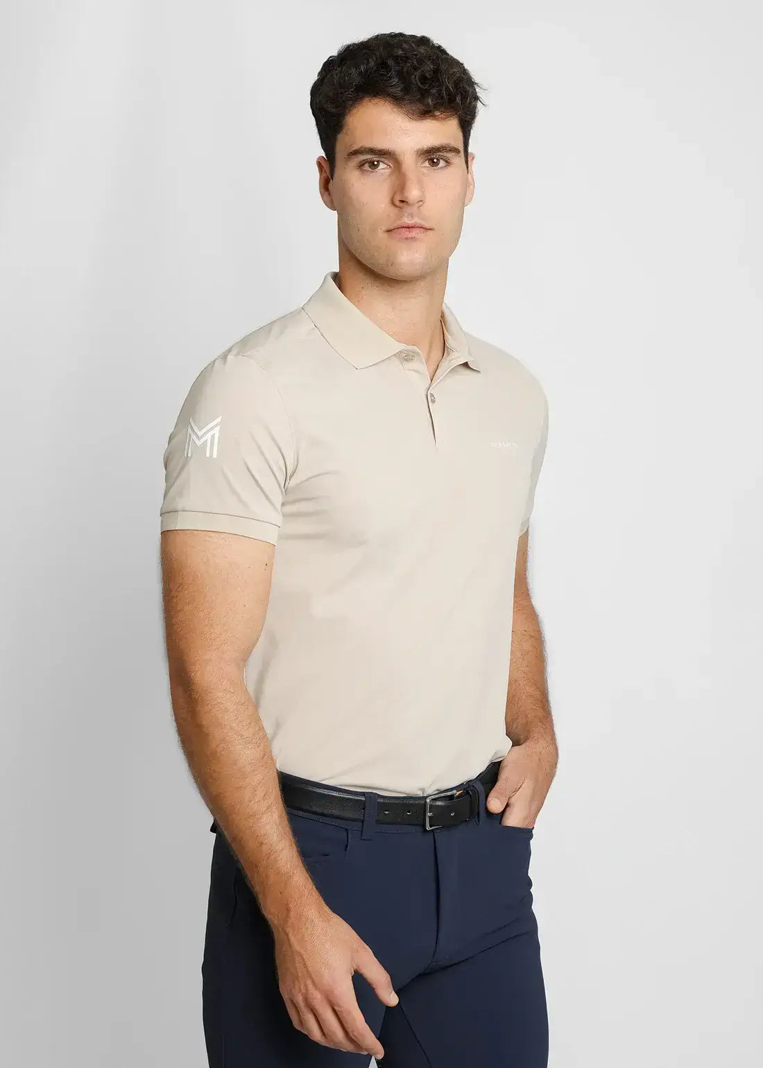 MAXIMILIAN EQUESTRIAN Blaze Polo Shirt Sand