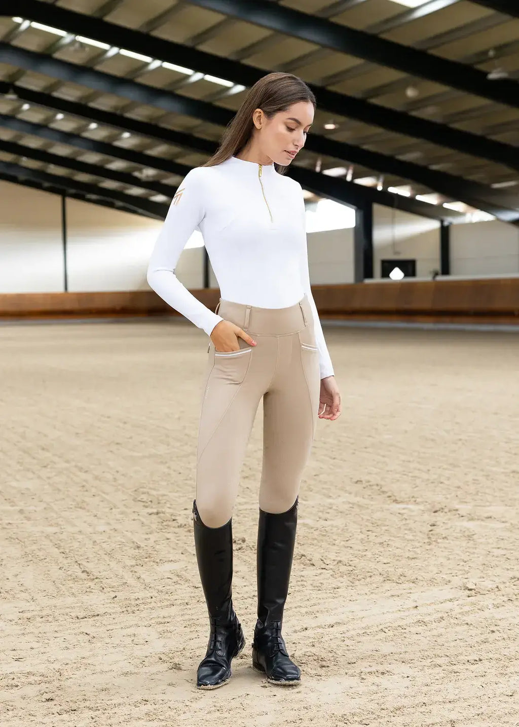 MAXIMILIAN EQUESTRIAN Winter Pro Riding Leggings beige