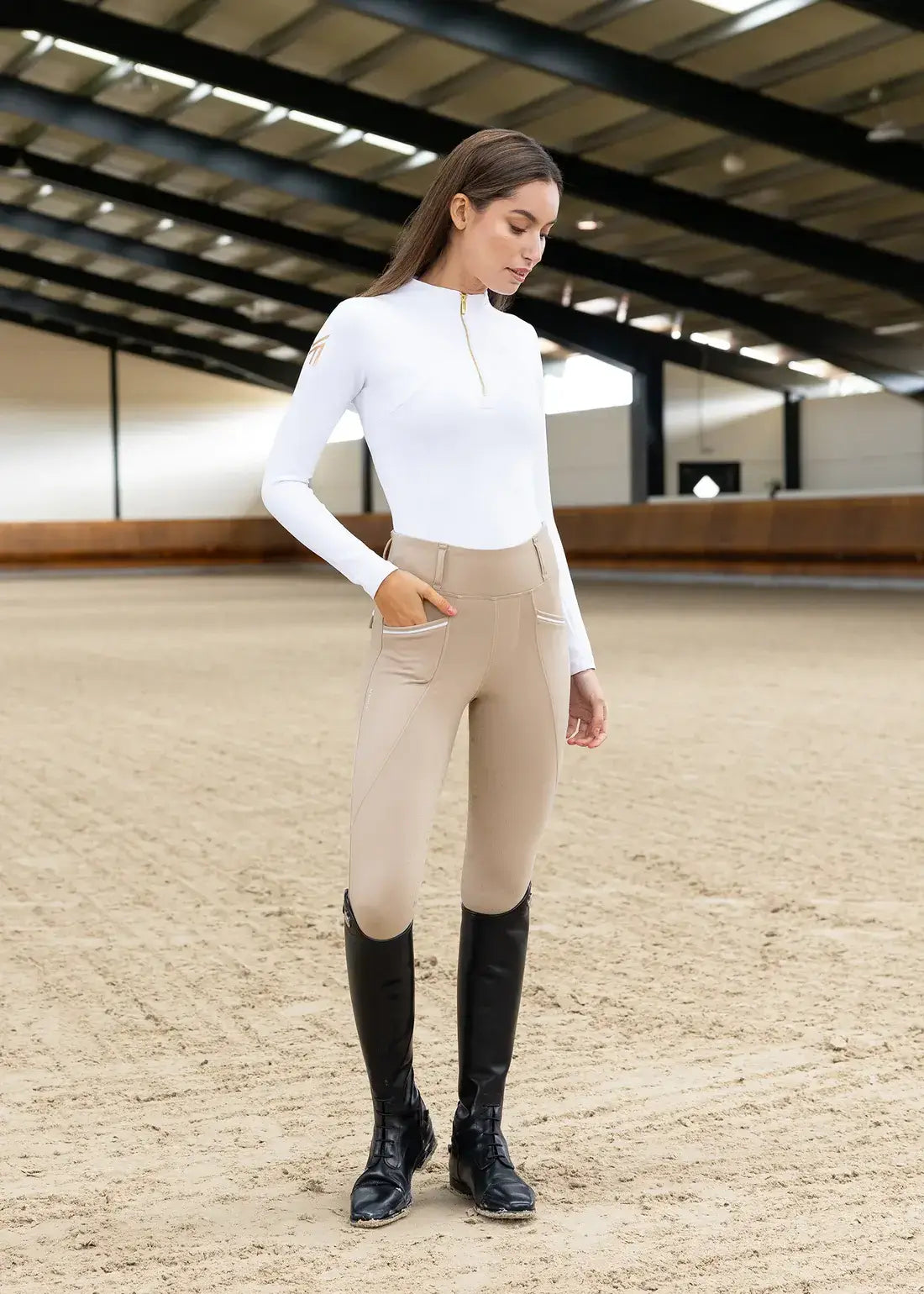 MAXIMILIAN EQUESTRIAN Winter Pro Riding Leggings beige
