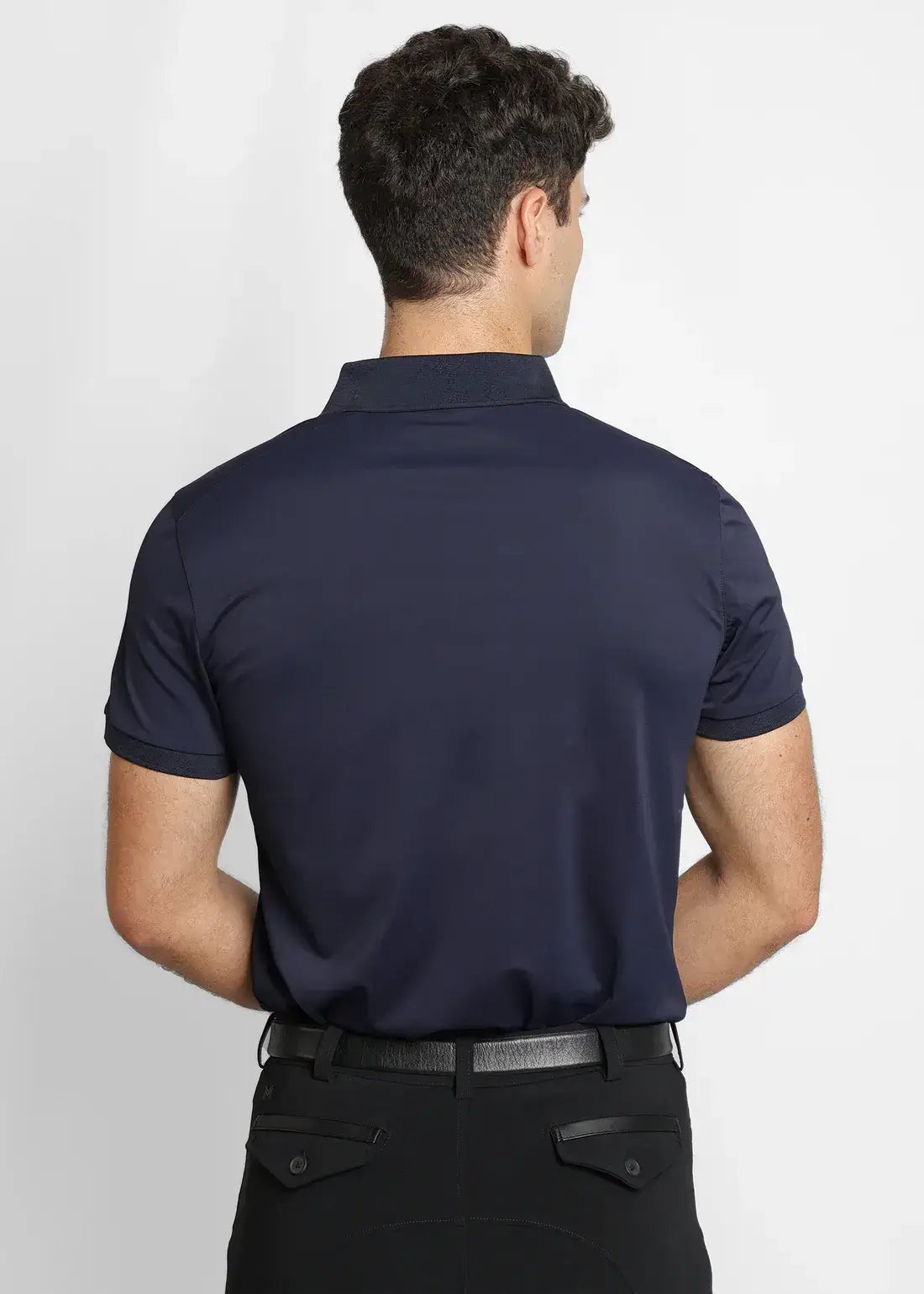 MAXIMILIAN EQUESTRIAN Blaze Polo Shirt Navy
