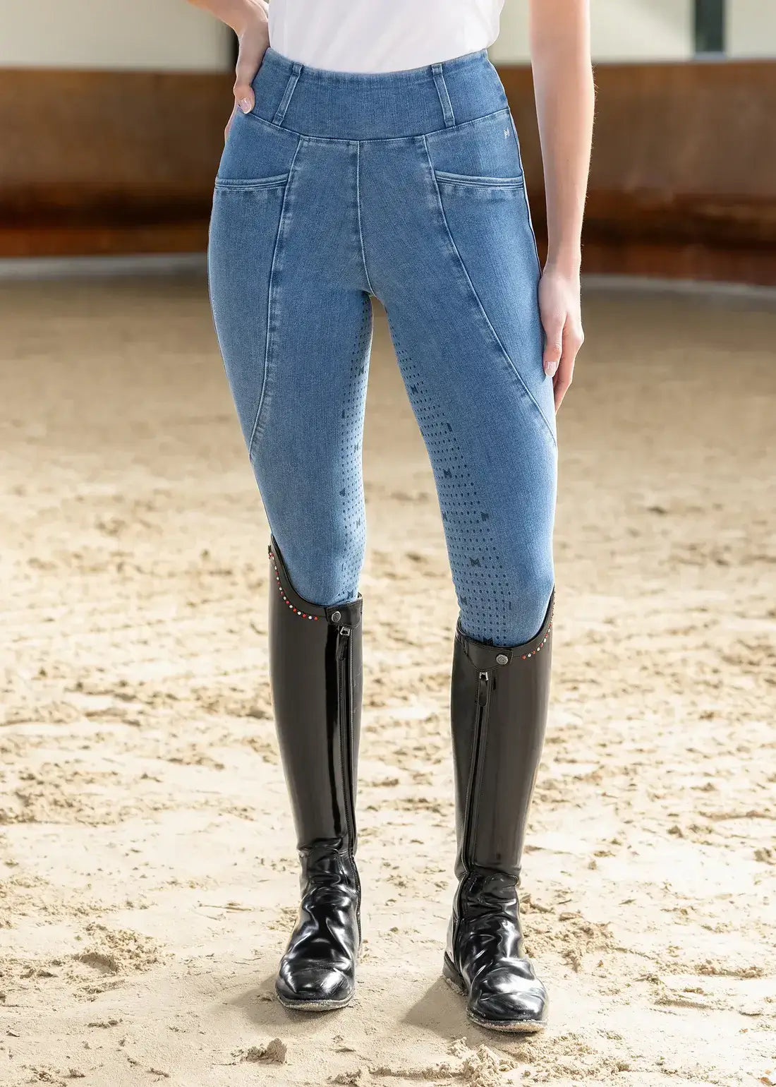 MAXIMILIAN EQUESTRIAN Pro Riding Leggings Denim