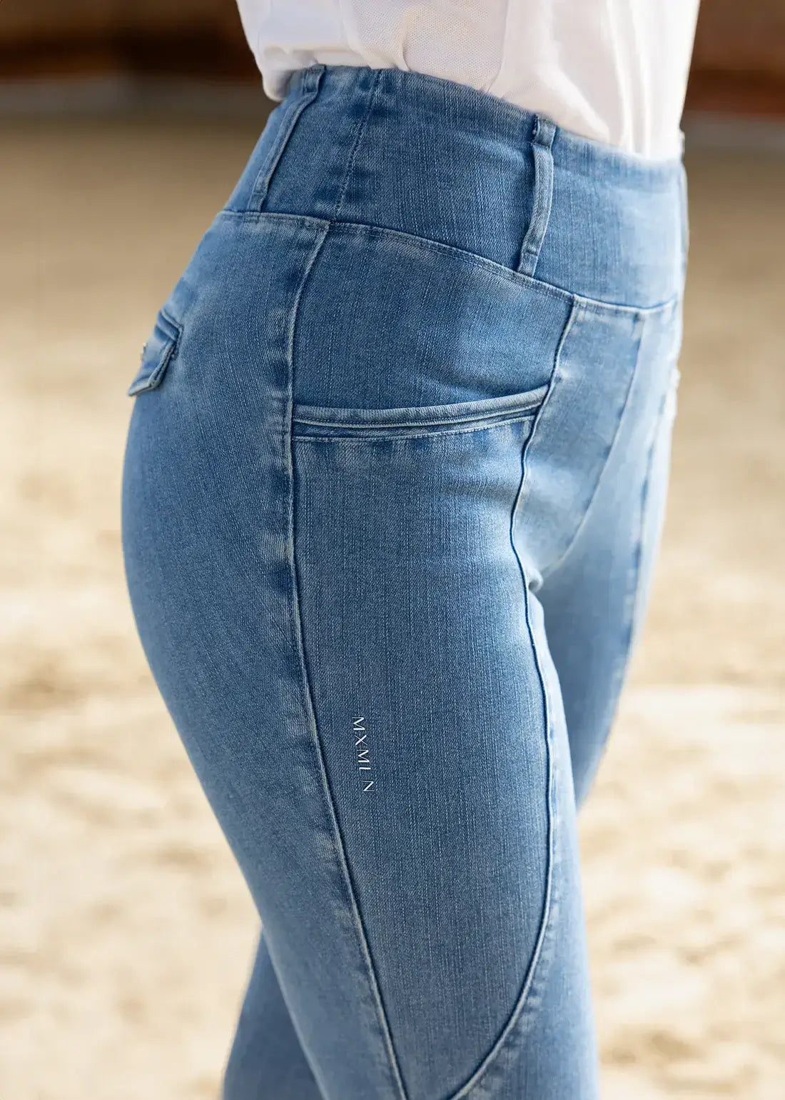 MAXIMILIAN EQUESTRIAN Pro Riding Leggings Denim
