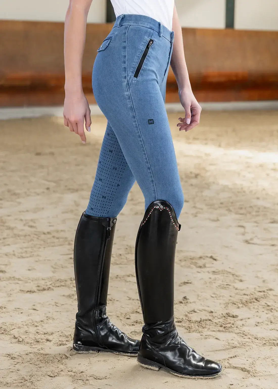 MAXIMILIAN EQUESTRIAN Reithose Geo Denim