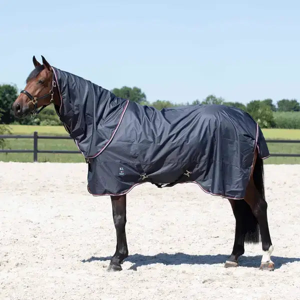 Kingsland Classic Primary Turnout Rug mit abnehmbarem Halsteil 200 g navy