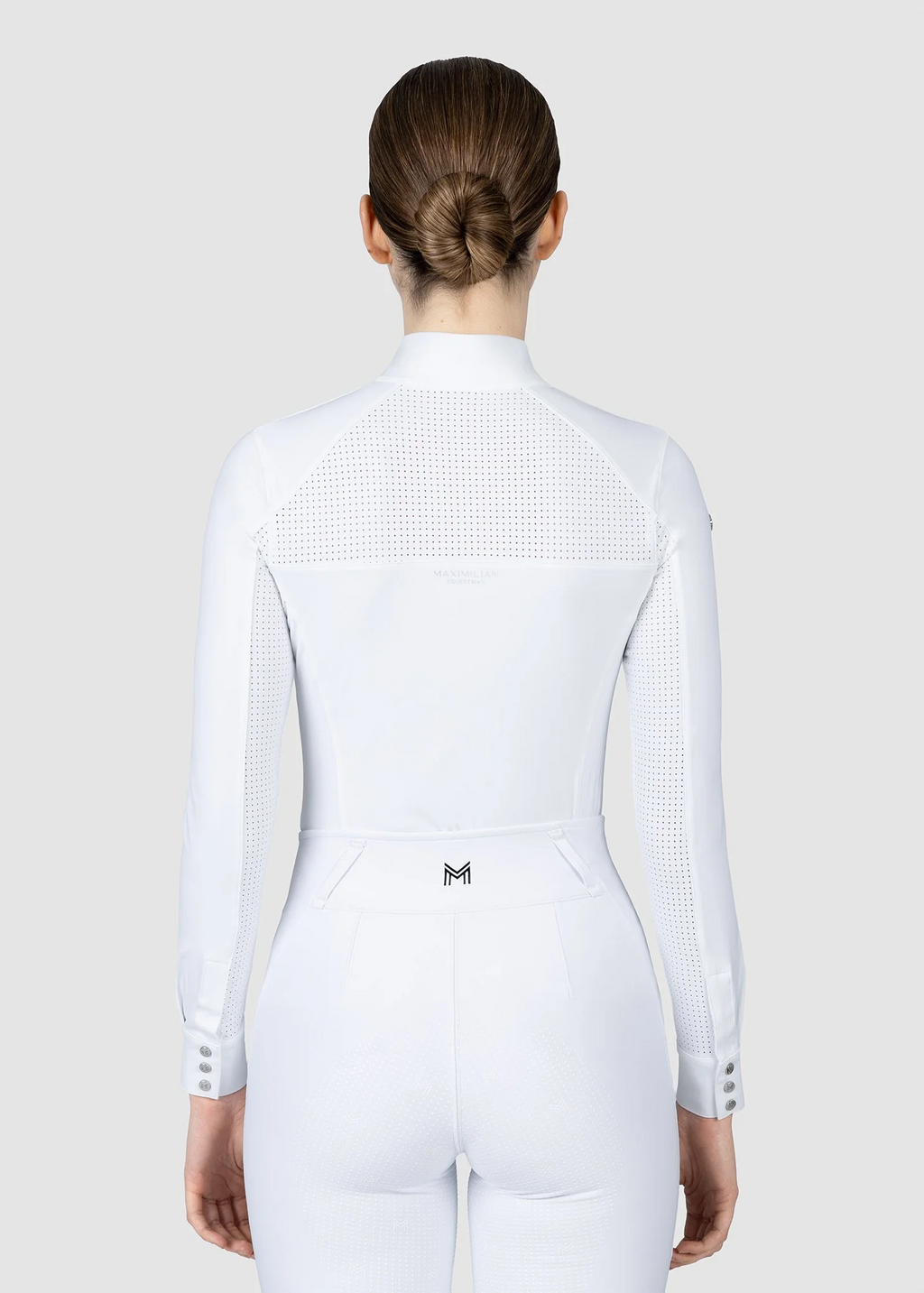 MAXIMILIAN EQUESTRIAN Aveen Langarm Show Shirt weiß