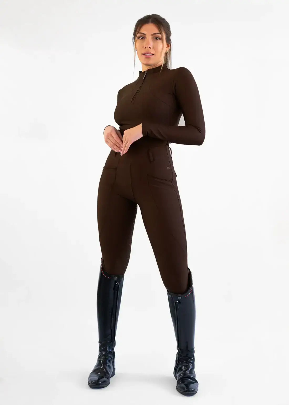MAXIMILIAN EQUESTRIAN Pro Riding Leggings chocolate