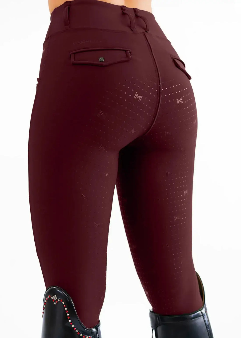 MAXIMILIAN EQUESTRIAN Pro Riding Leggings burgundy