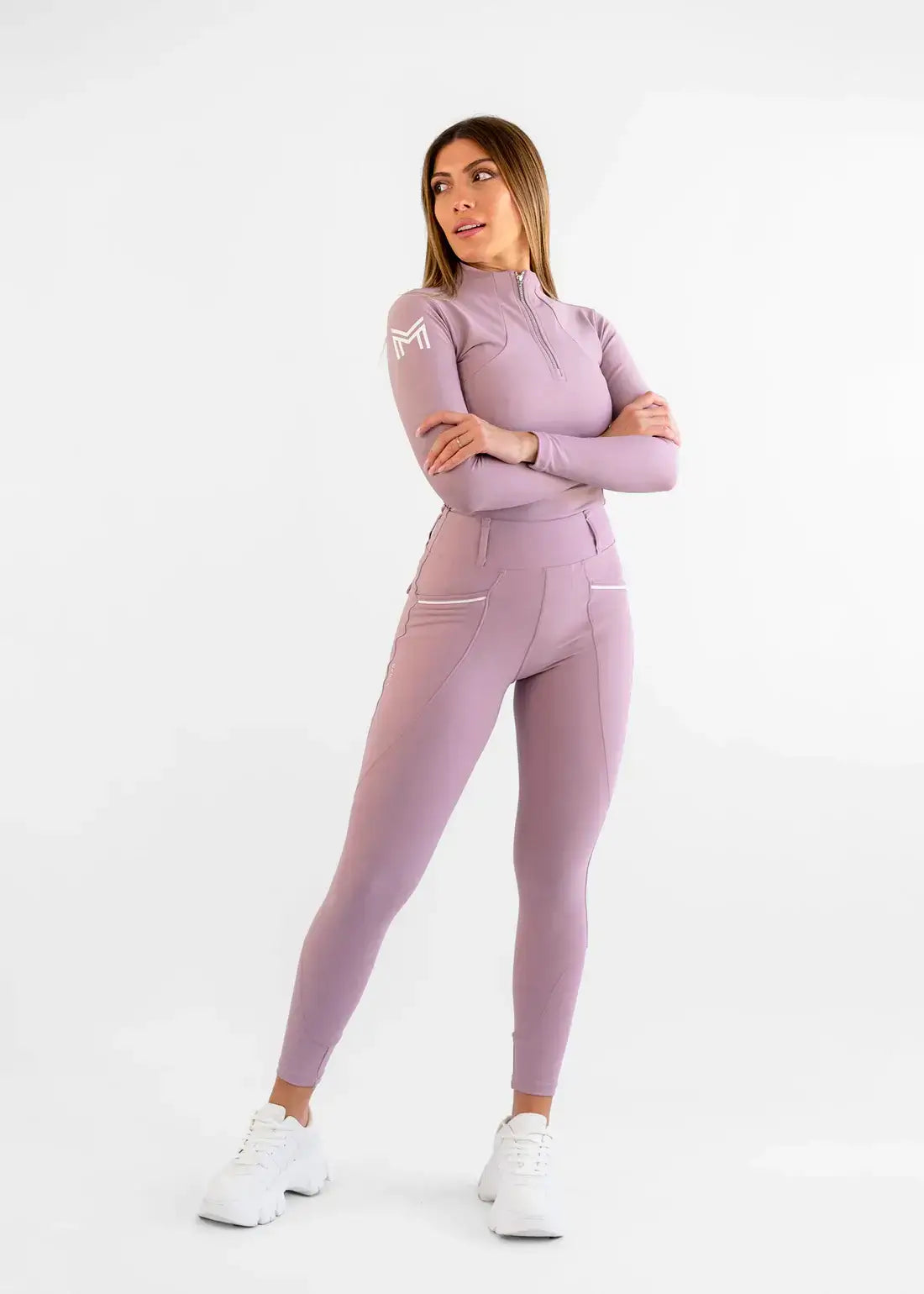 MAXIMILIAN EQUESTRIAN Pro Riding Leggings mauve