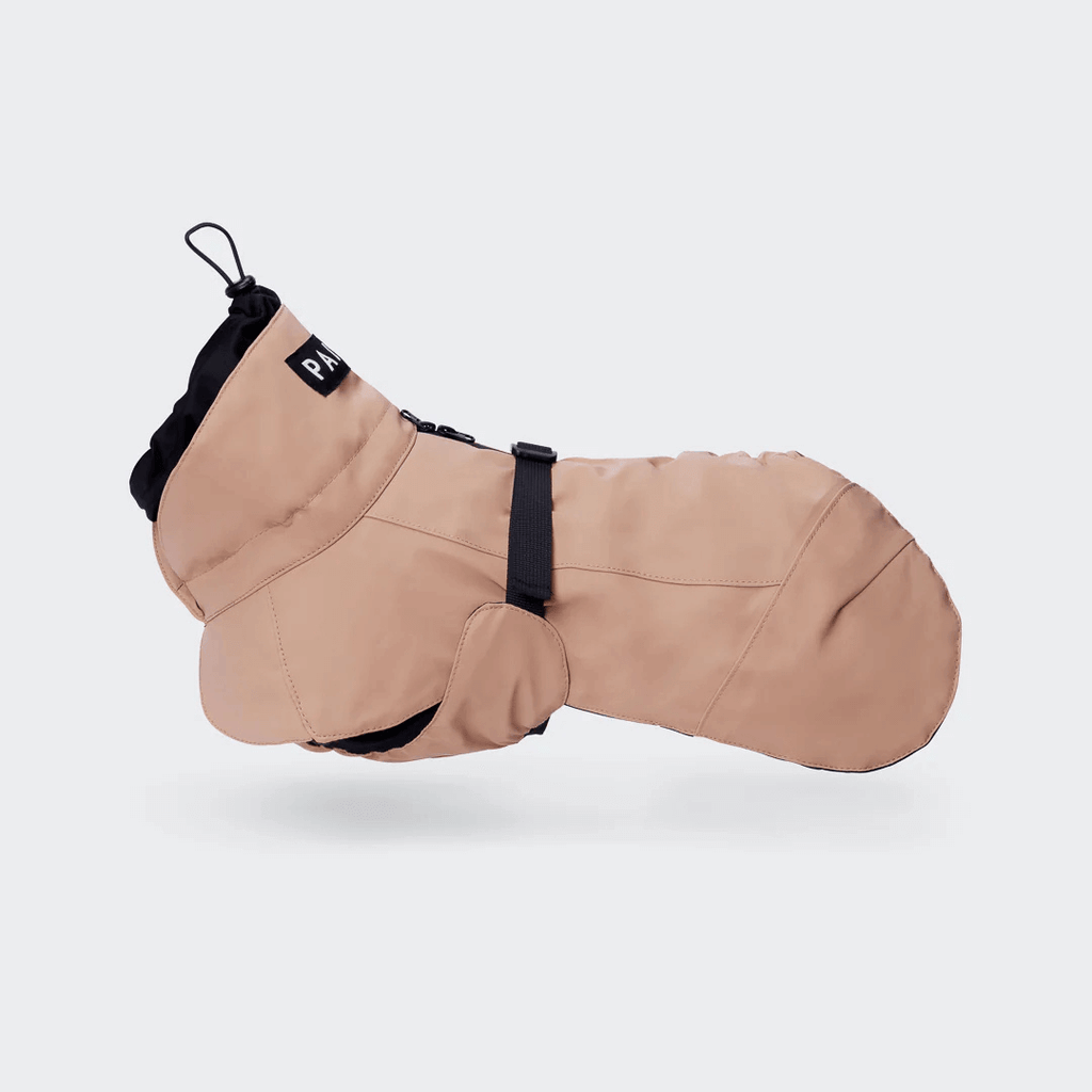 PAIKKA Visibility Wintermantel für Hunde Wool Taupe