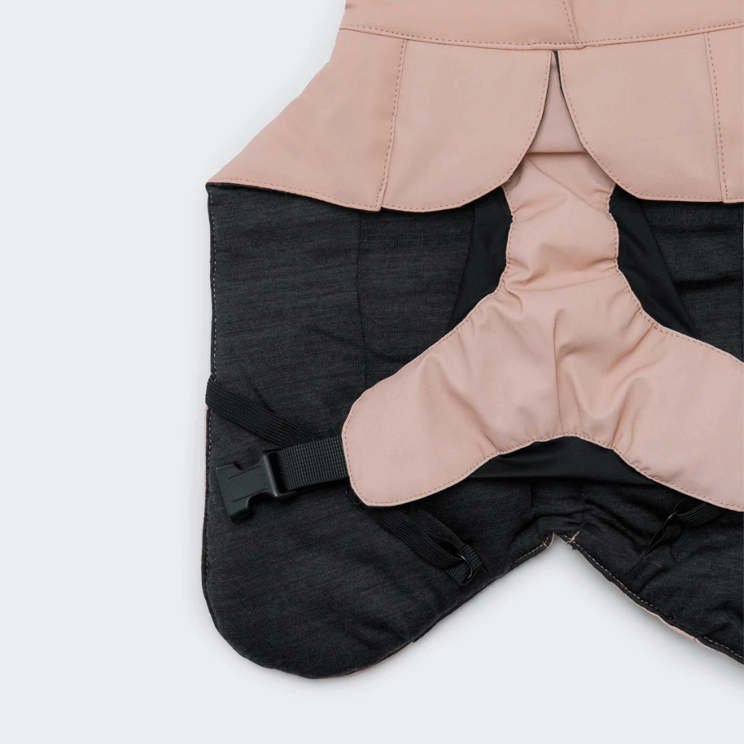 PAIKKA Visibility Wintermantel für Hunde Wool Rose