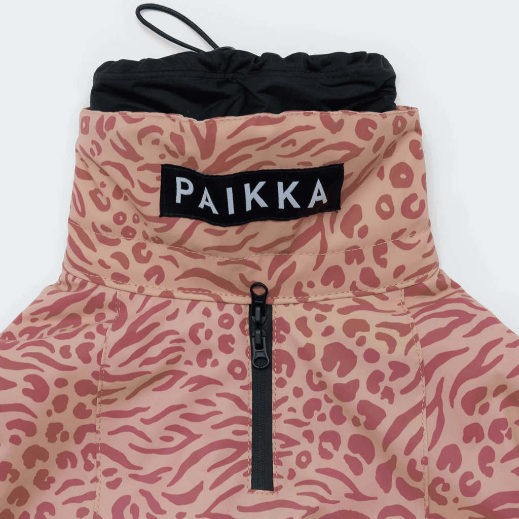 PAIKKA Visibility Wintermantel für Hunde Red Mix