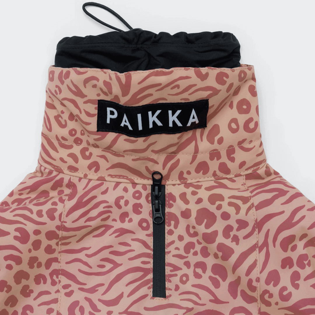 PAIKKA Visibility Wintermantel für Hunde Red Mix