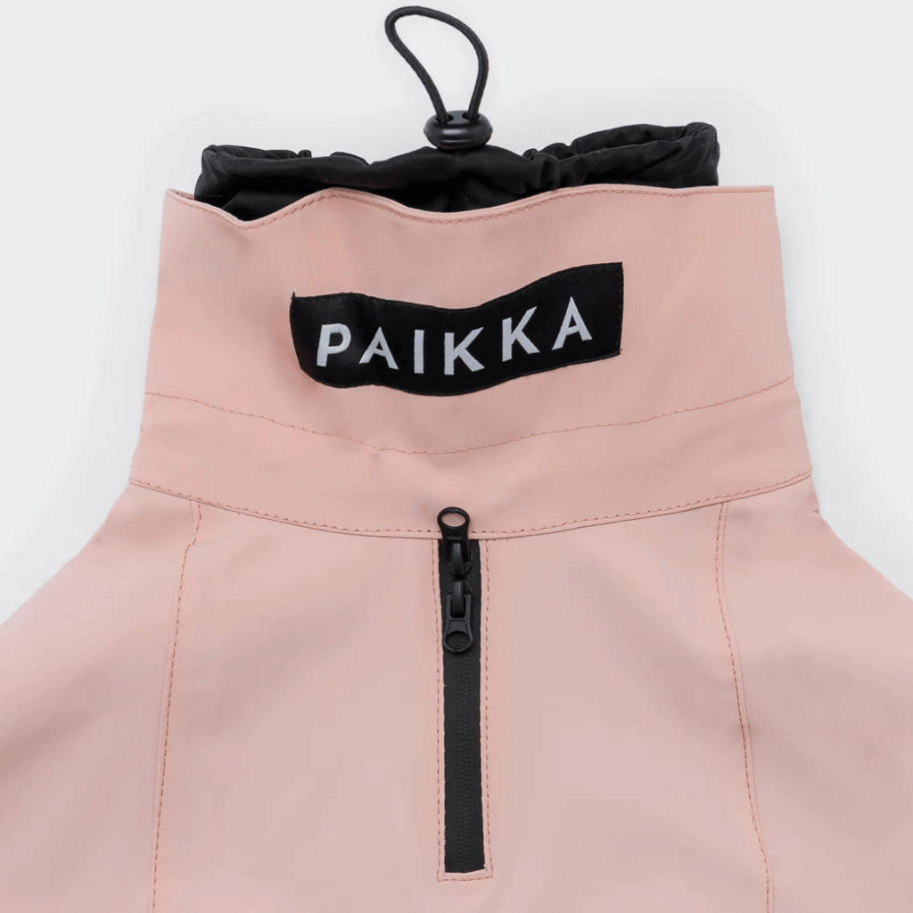 PAIKKA Visibility Regenmantel Lite für Hunde Rose