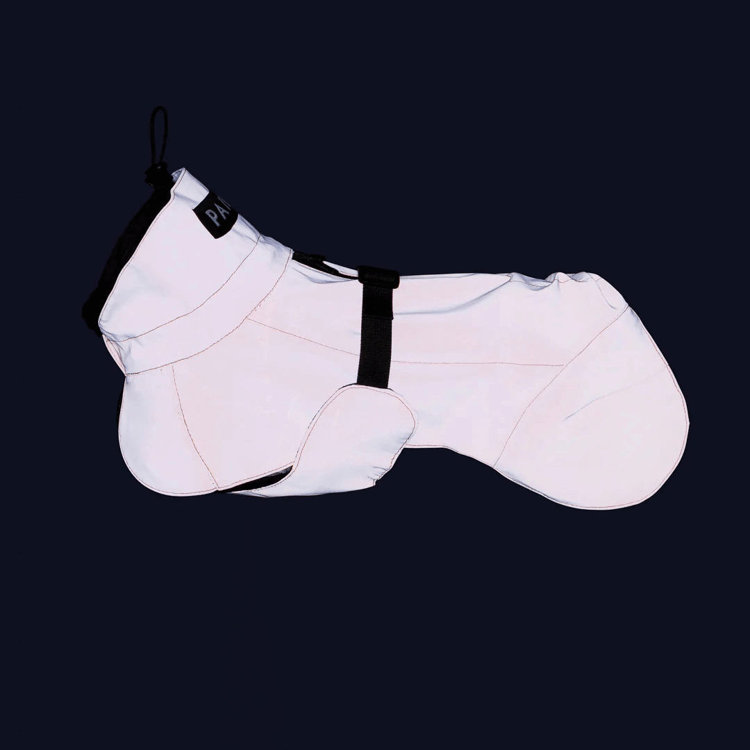 PAIKKA Visibility Regenmantel Lite für Hunde Rose