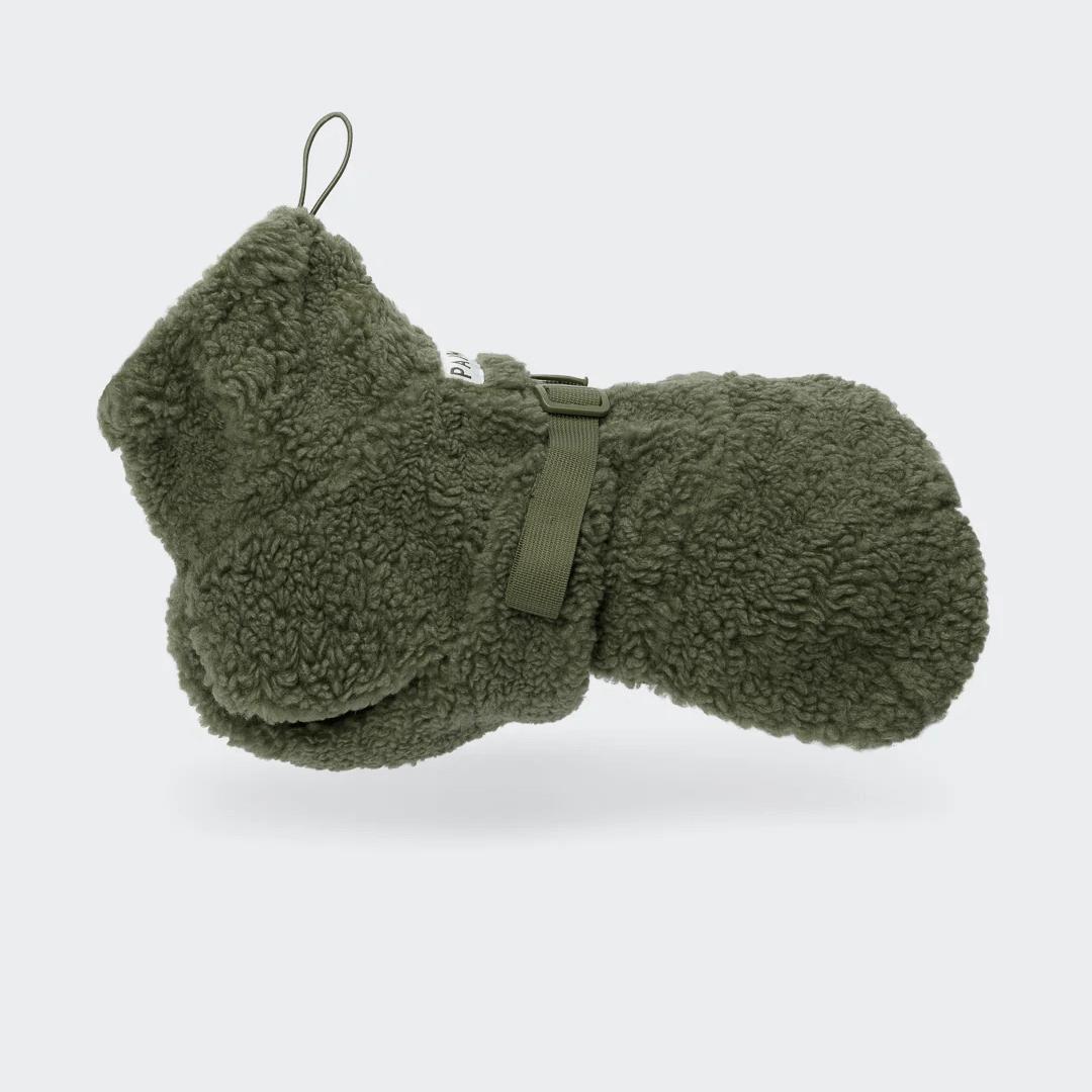 PAIKKA Sherpa Mantel für Hunde – Olive