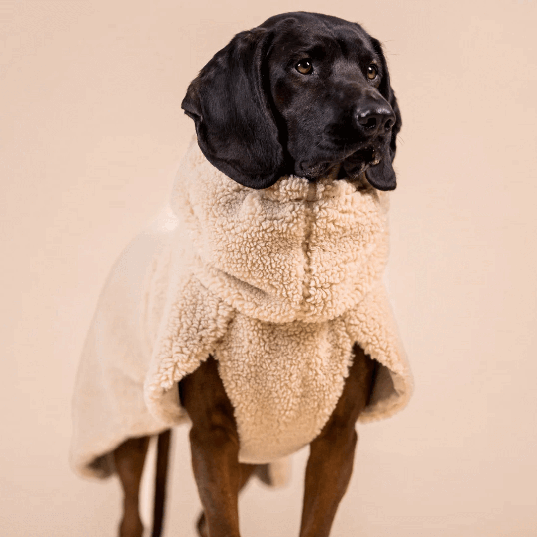 PAIKKA Sherpa Mantel für Hunde – Taupe