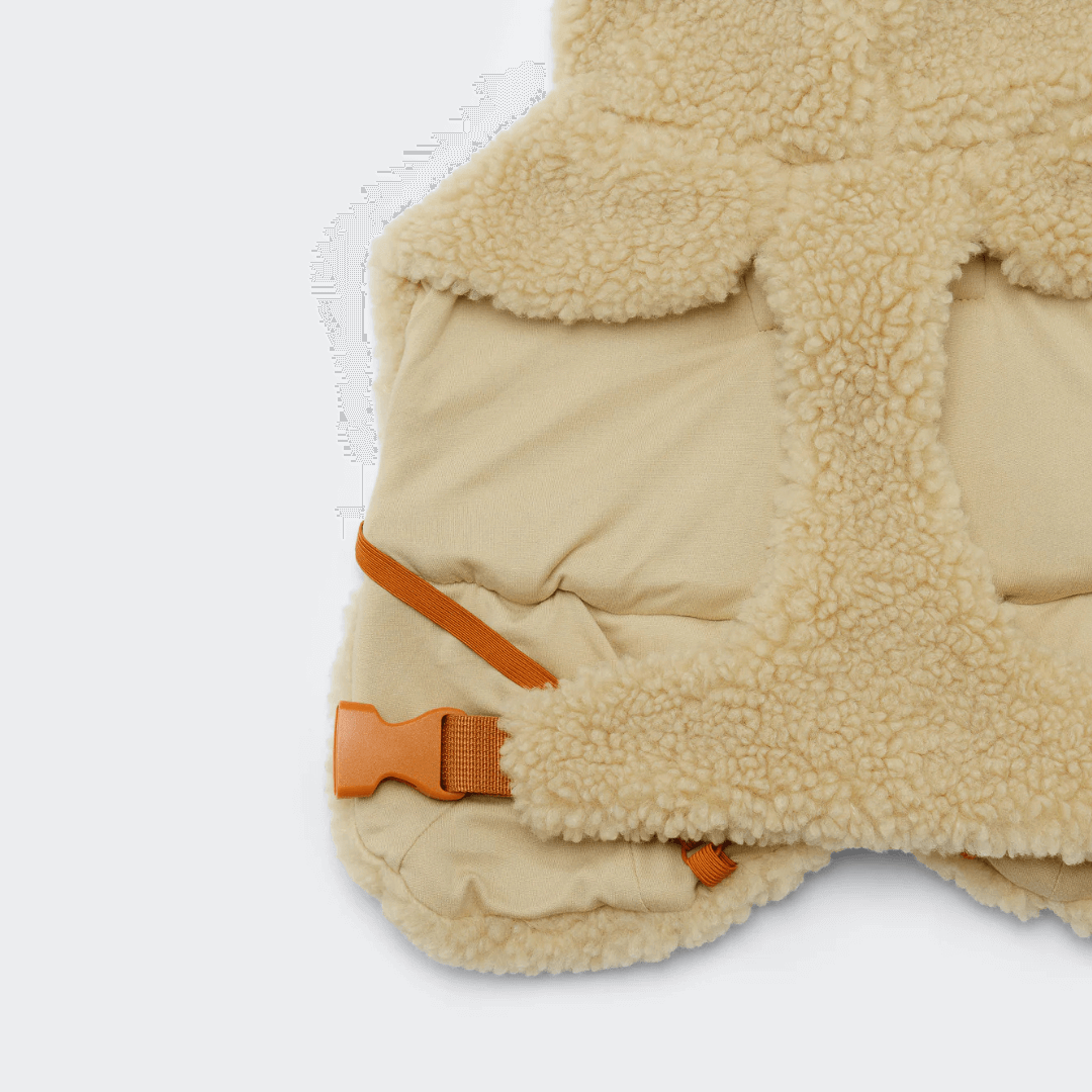 PAIKKA Sherpa Mantel für Hunde – Taupe