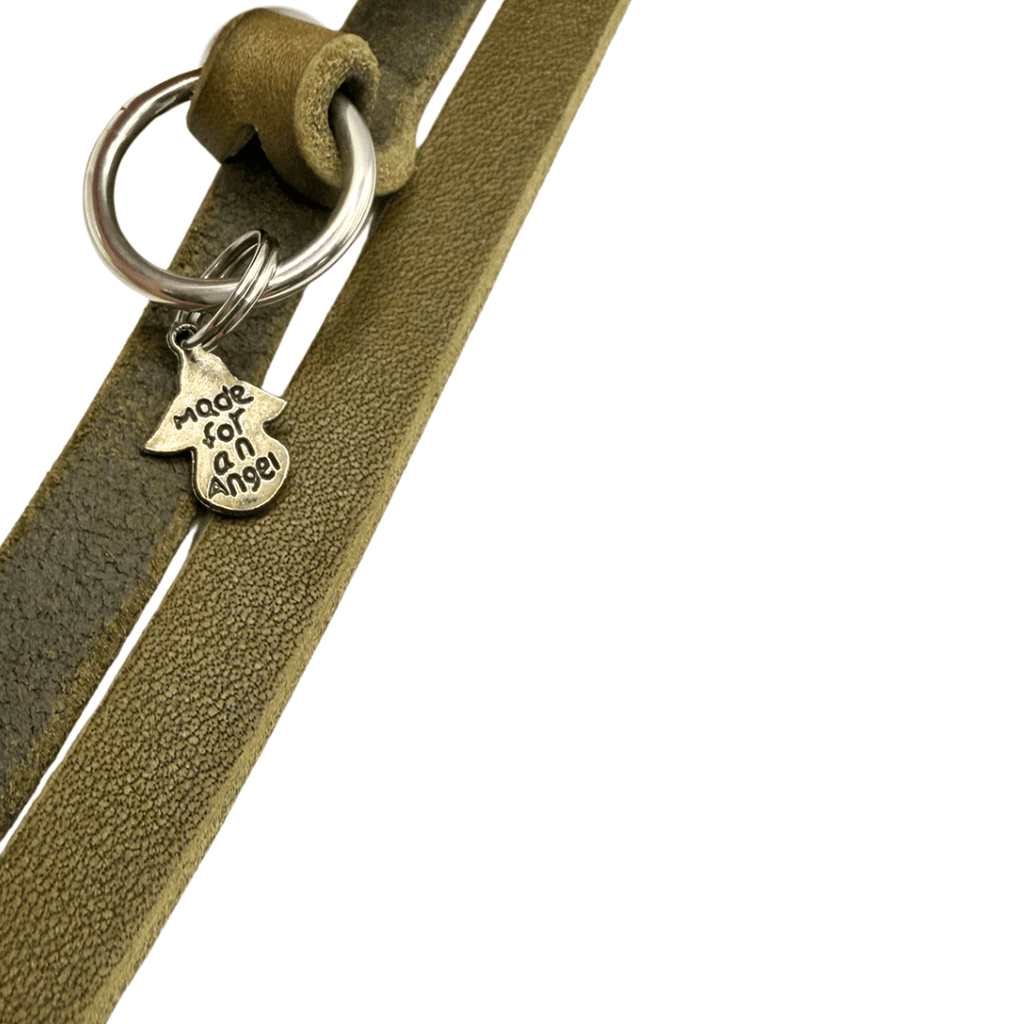 Amia De Lis Fettlederleine oliv