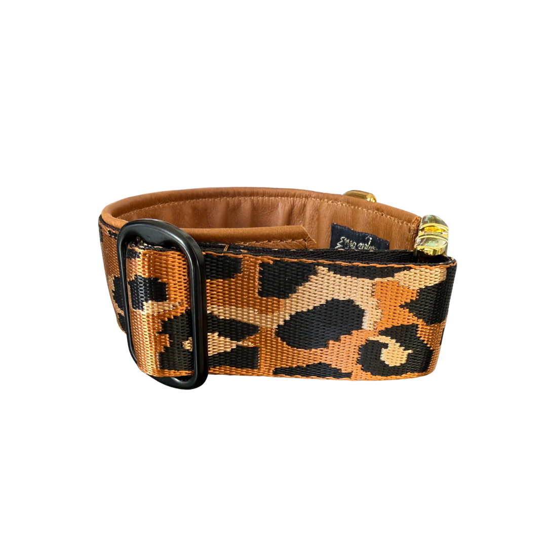 Amia De Lis Hundehalsband Leoliebe karamell