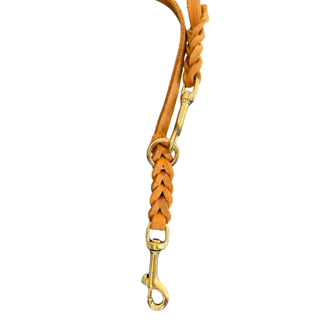 Amia De Lis Fettlederleine Karamell