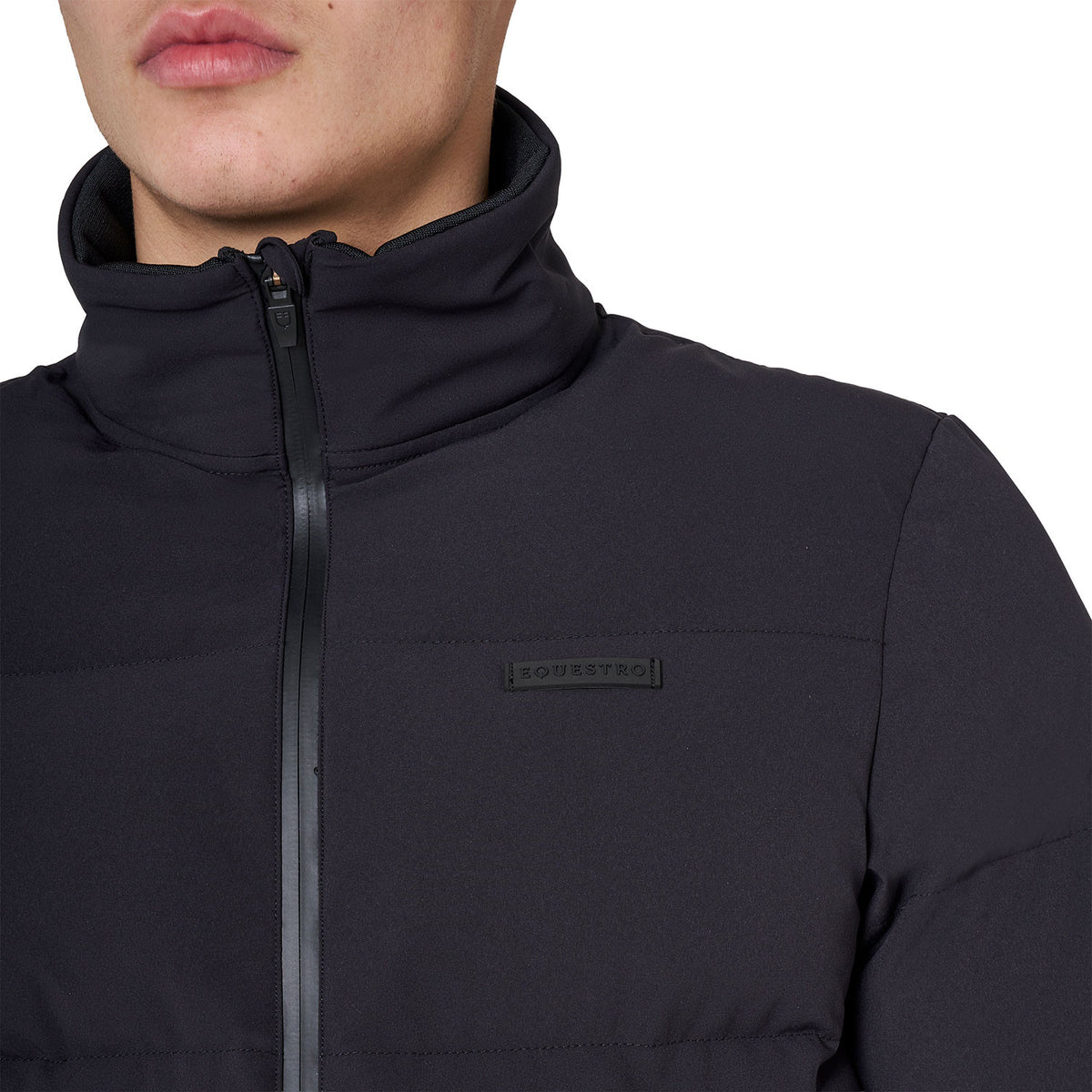 Equestro Herren-Daunenjacke mit hohem Kragen