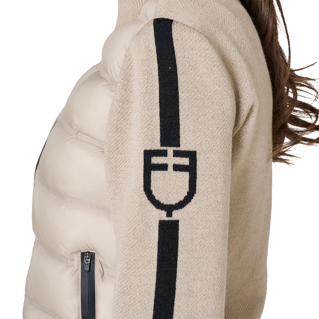 Equestro Damenjacke mit Strick und Reißverschluss
