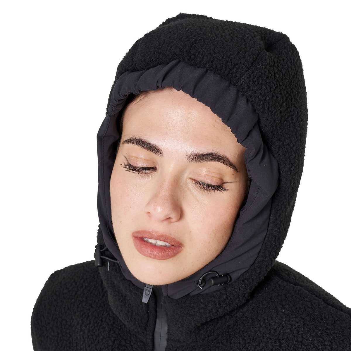 Equestro  Damen-Daunenjacke mit Teddy-Einsätzen