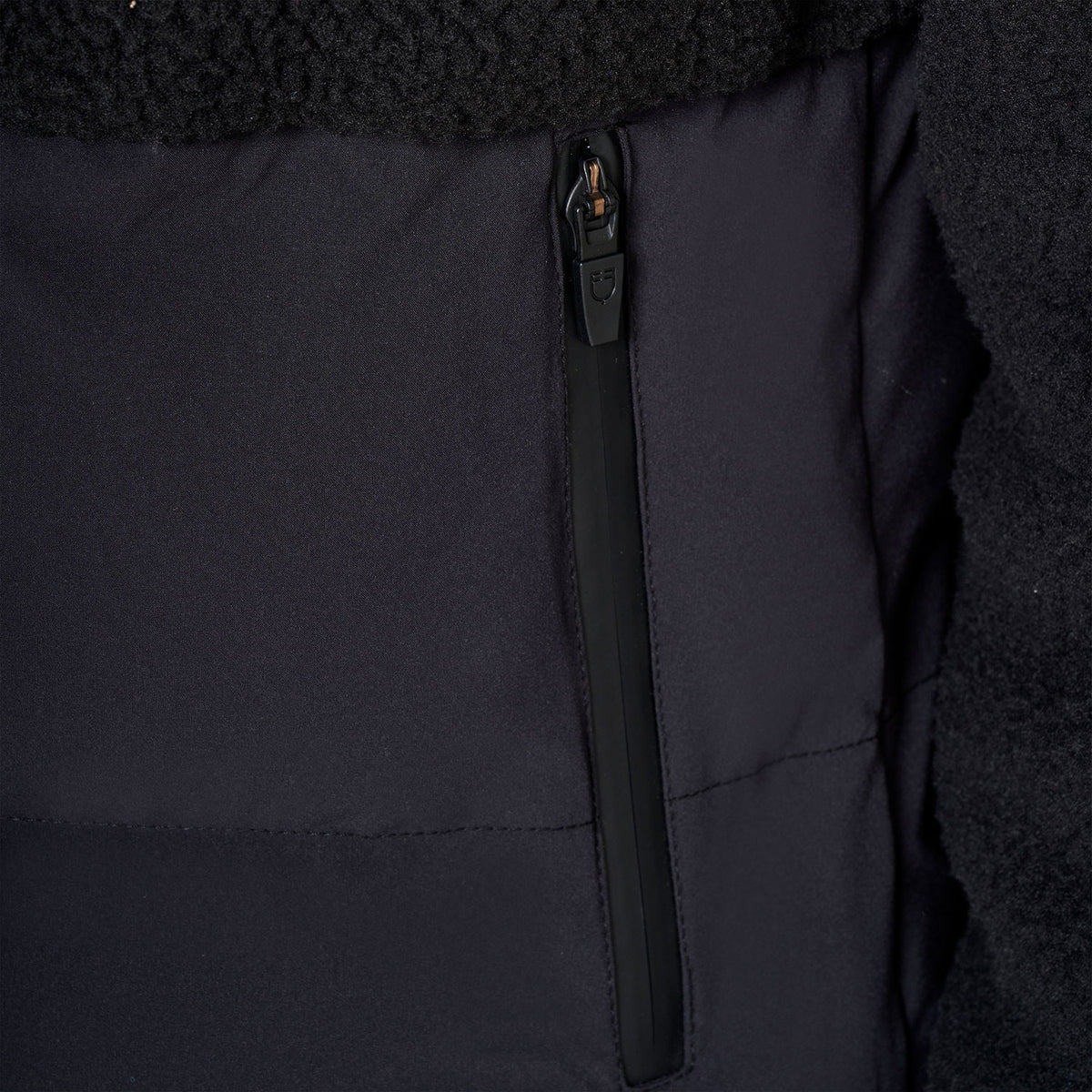 Equestro  Damen-Daunenjacke mit Teddy-Einsätzen