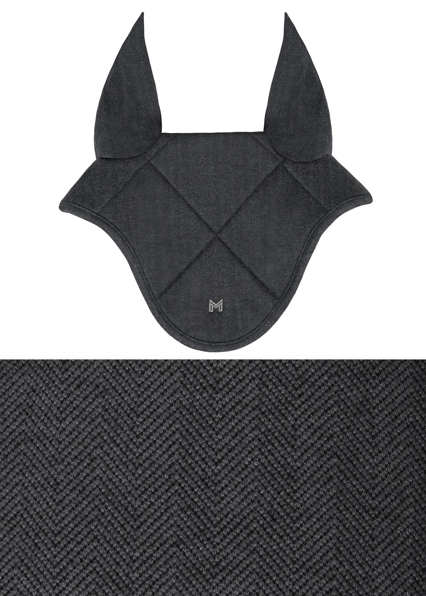 Maximilian Equestrian Herringbone Fliegenmütze graphite