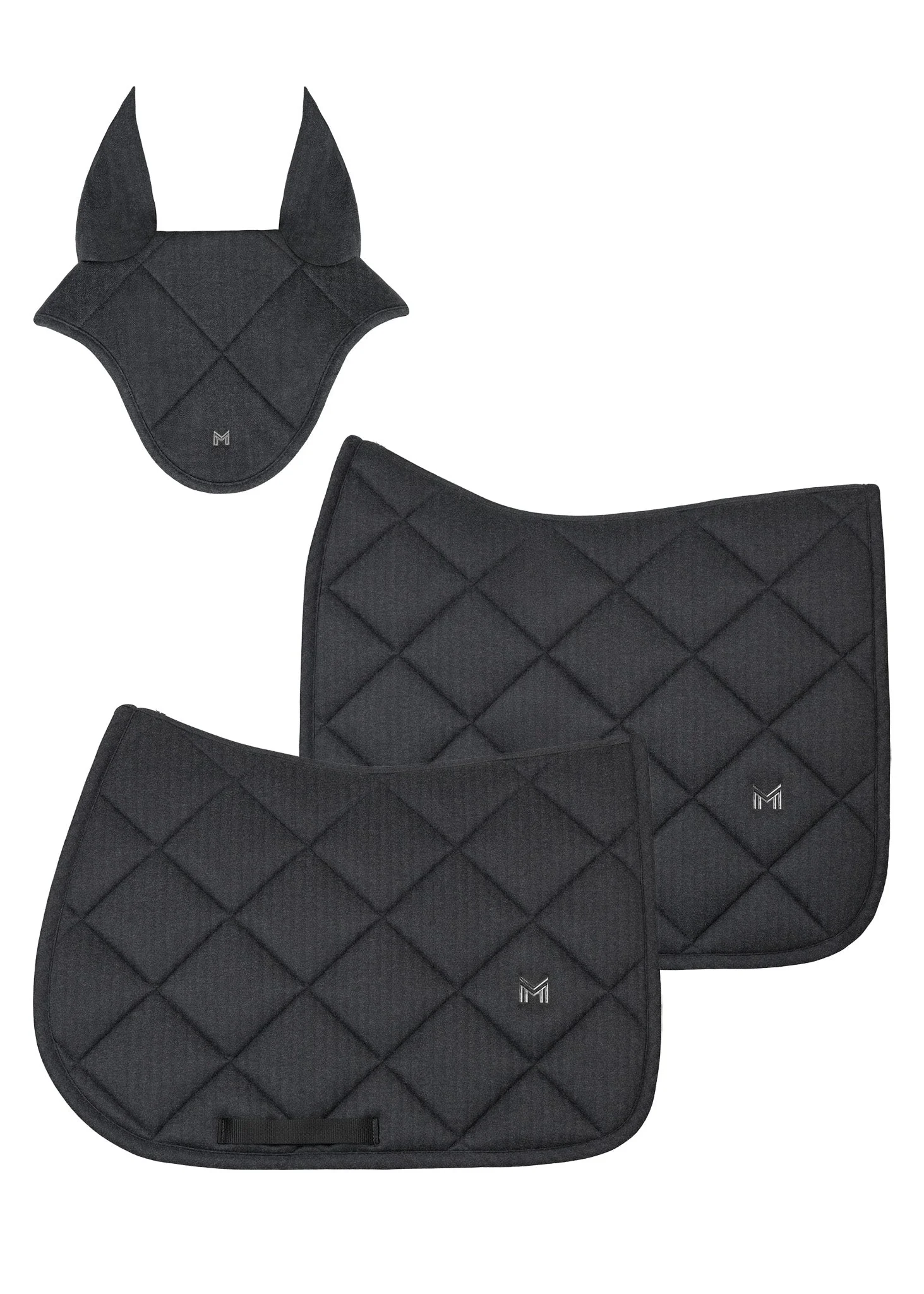 Maximilian Equestrian Herringbone Fliegenmütze graphite