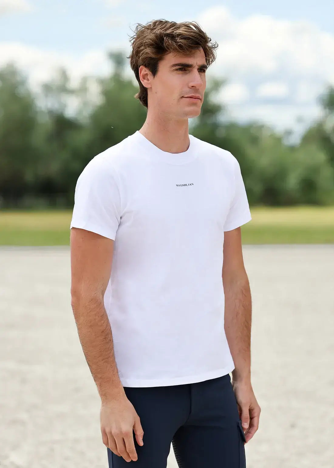 MAXIMILIAN EQUESTRIAN Men Symbol T-Shirt White