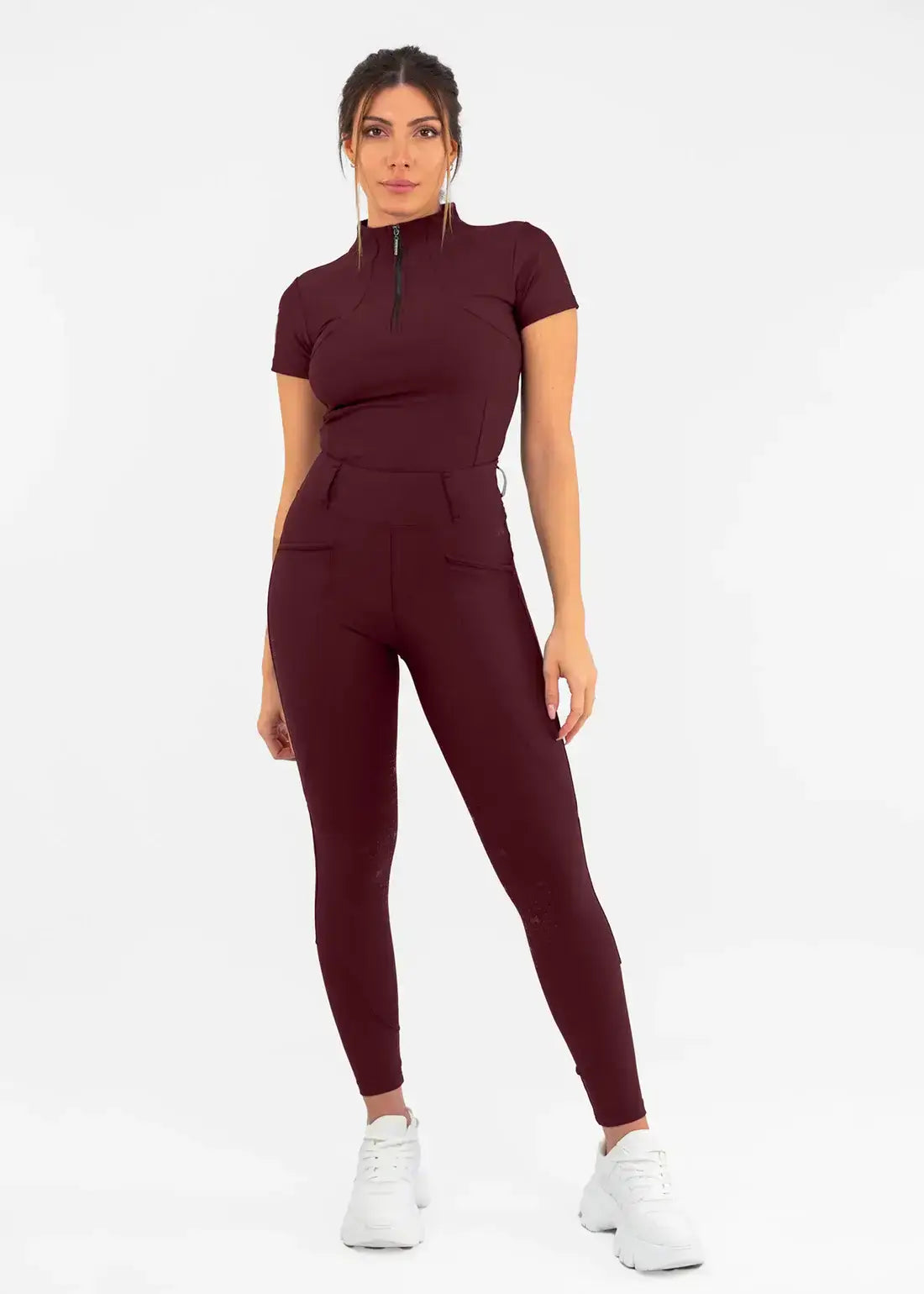 MAXIMILIAN EQUESTRIAN Pro Riding Leggings burgundy