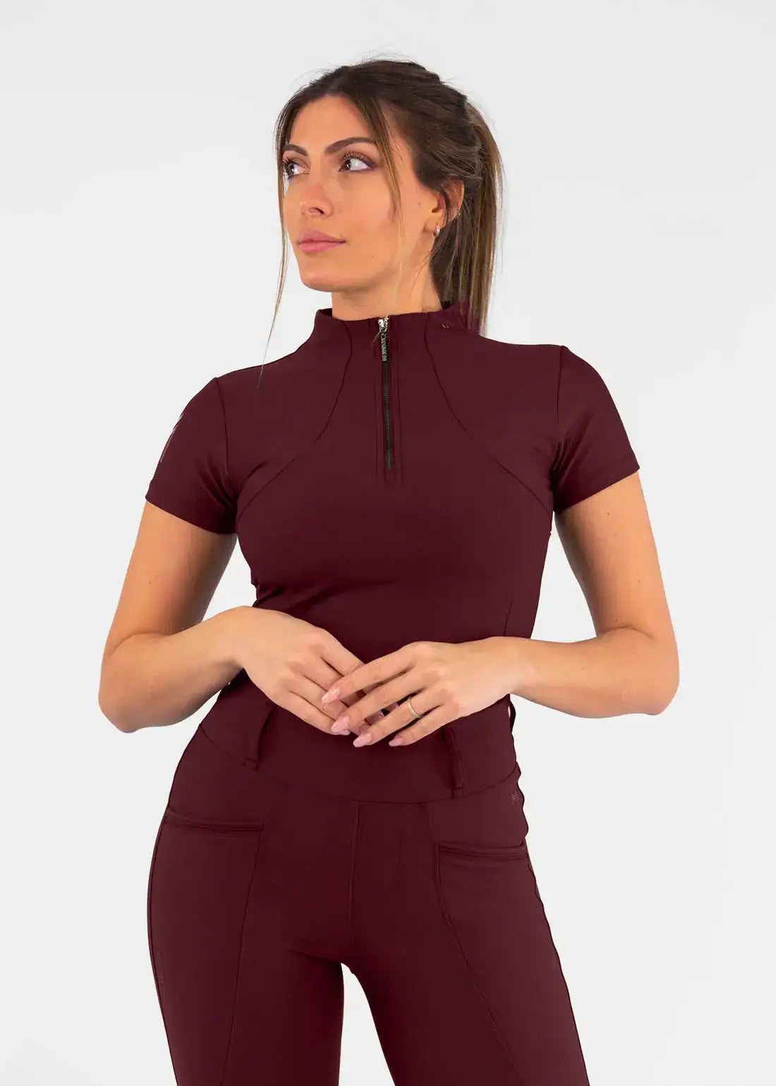 MAXIMILIAN EQUESTRIAN Pro Riding Leggings burgundy