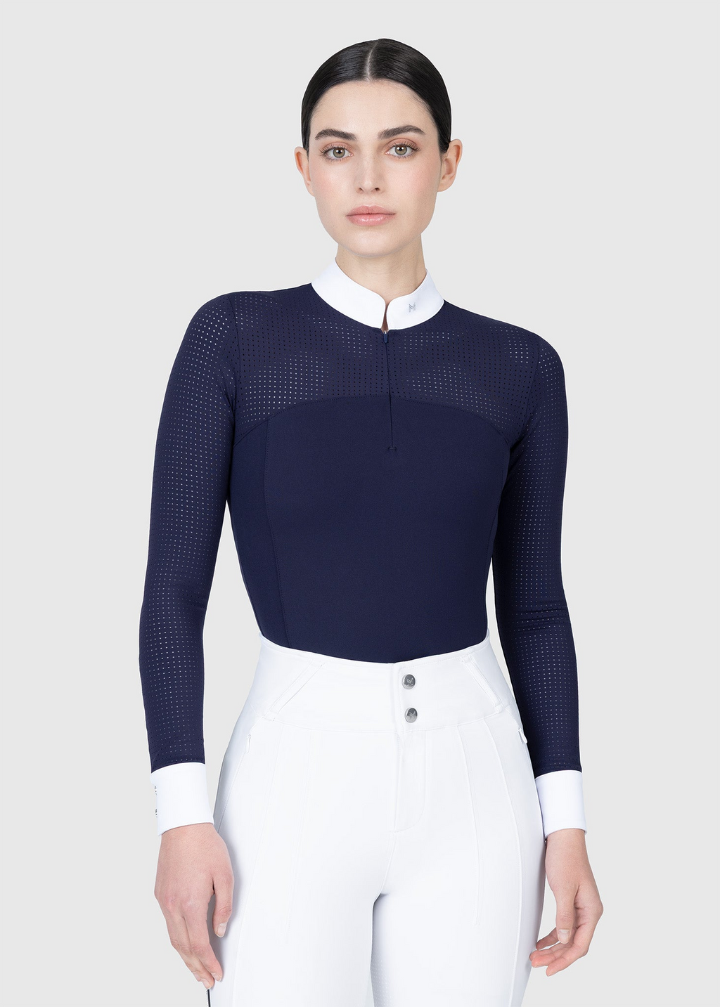 MAXIMILIAN EQUESTRIAN Grace Langarm Turniershirt navy