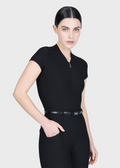 MAXIMILIAN EQUESTRIAN Velya Kurzarm Polo Shirt schwarz