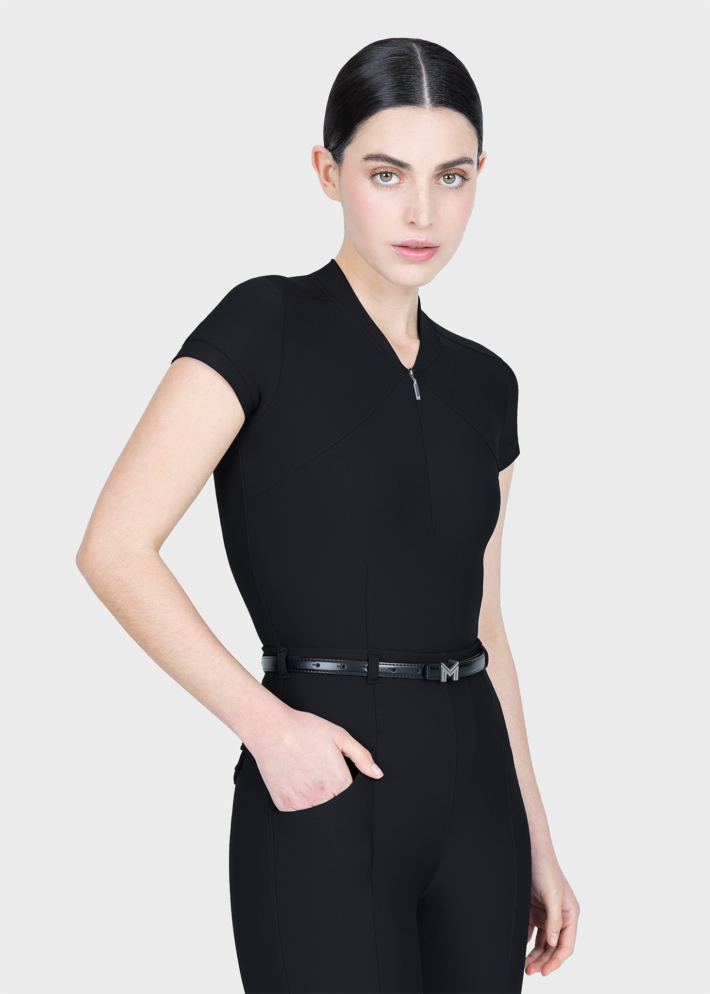 MAXIMILIAN EQUESTRIAN Velya Kurzarm Polo Shirt schwarz