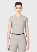 MAXIMILIAN EQUESTRIAN Velya Kurzarm Polo Shirt taupe