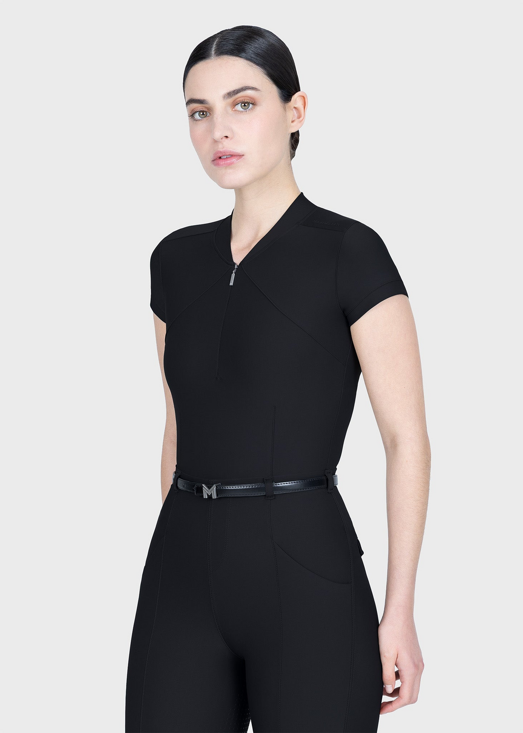 MAXIMILIAN EQUESTRIAN Velya Kurzarm Polo Shirt schwarz
