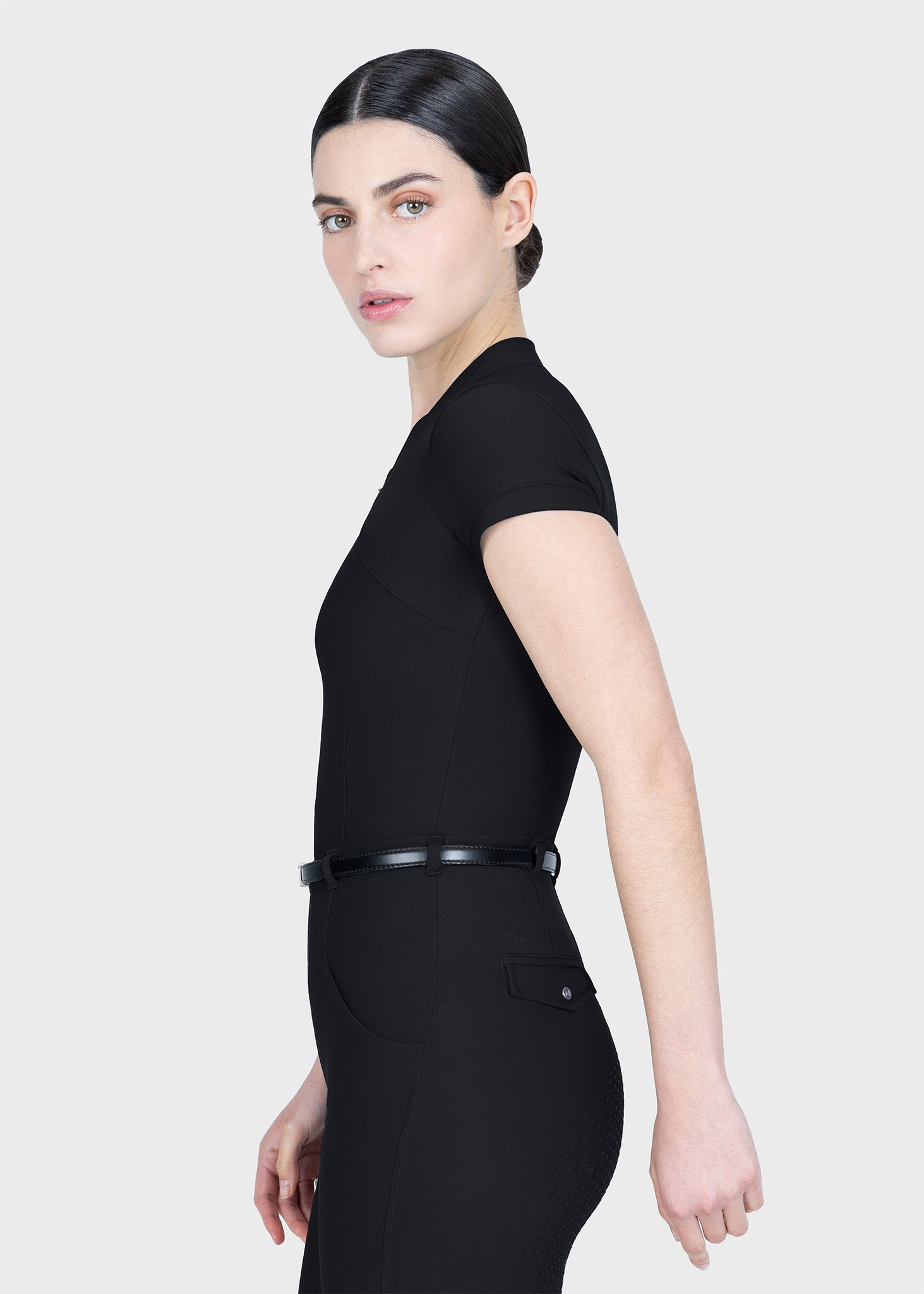 MAXIMILIAN EQUESTRIAN Velya Kurzarm Polo Shirt schwarz
