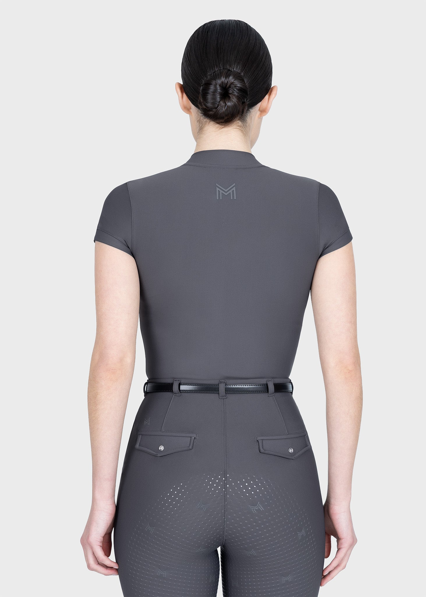 MAXIMILIAN EQUESTRIAN Velya Kurzarm Polo Shirt graphite