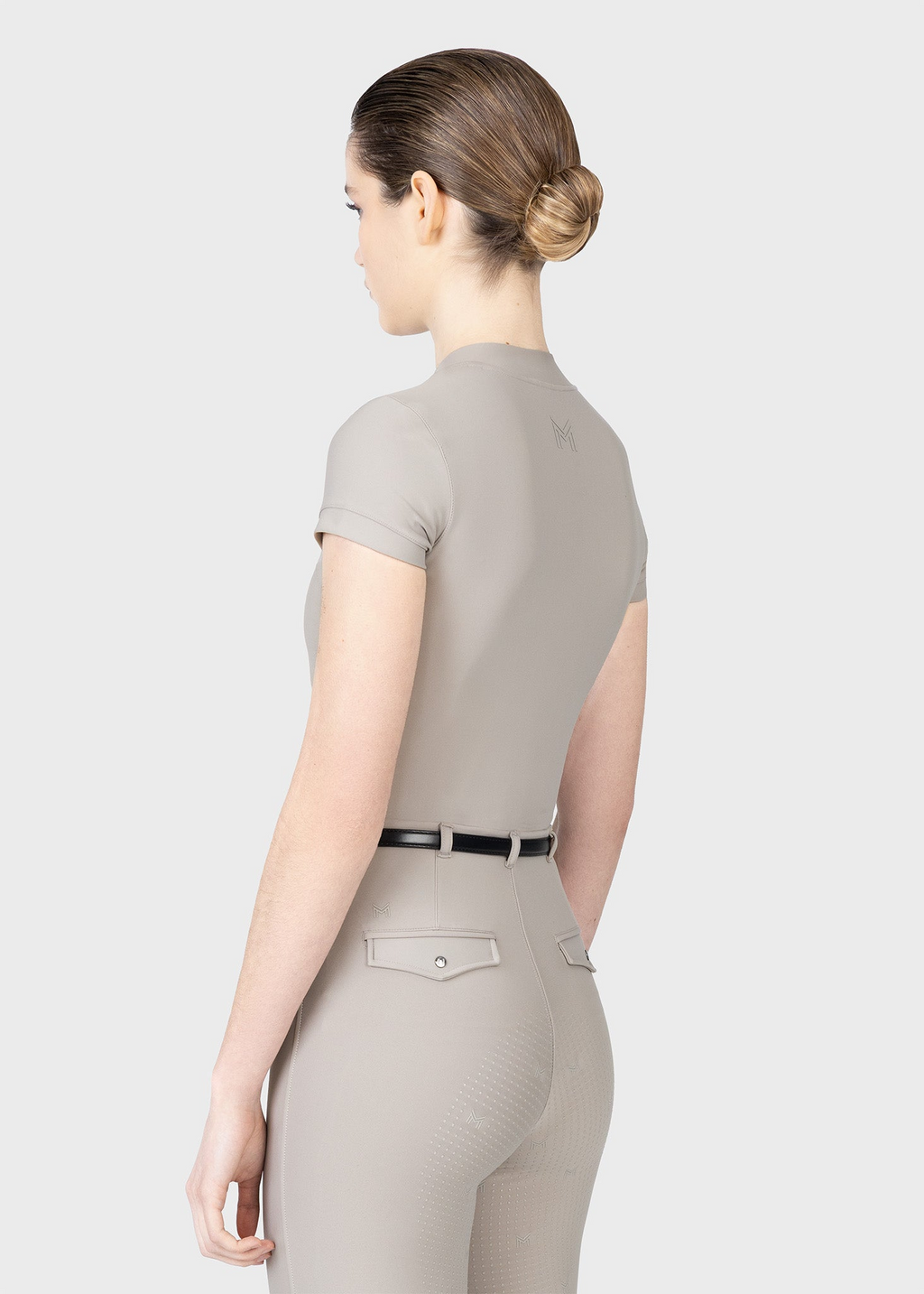MAXIMILIAN EQUESTRIAN Velya Kurzarm Polo Shirt taupe
