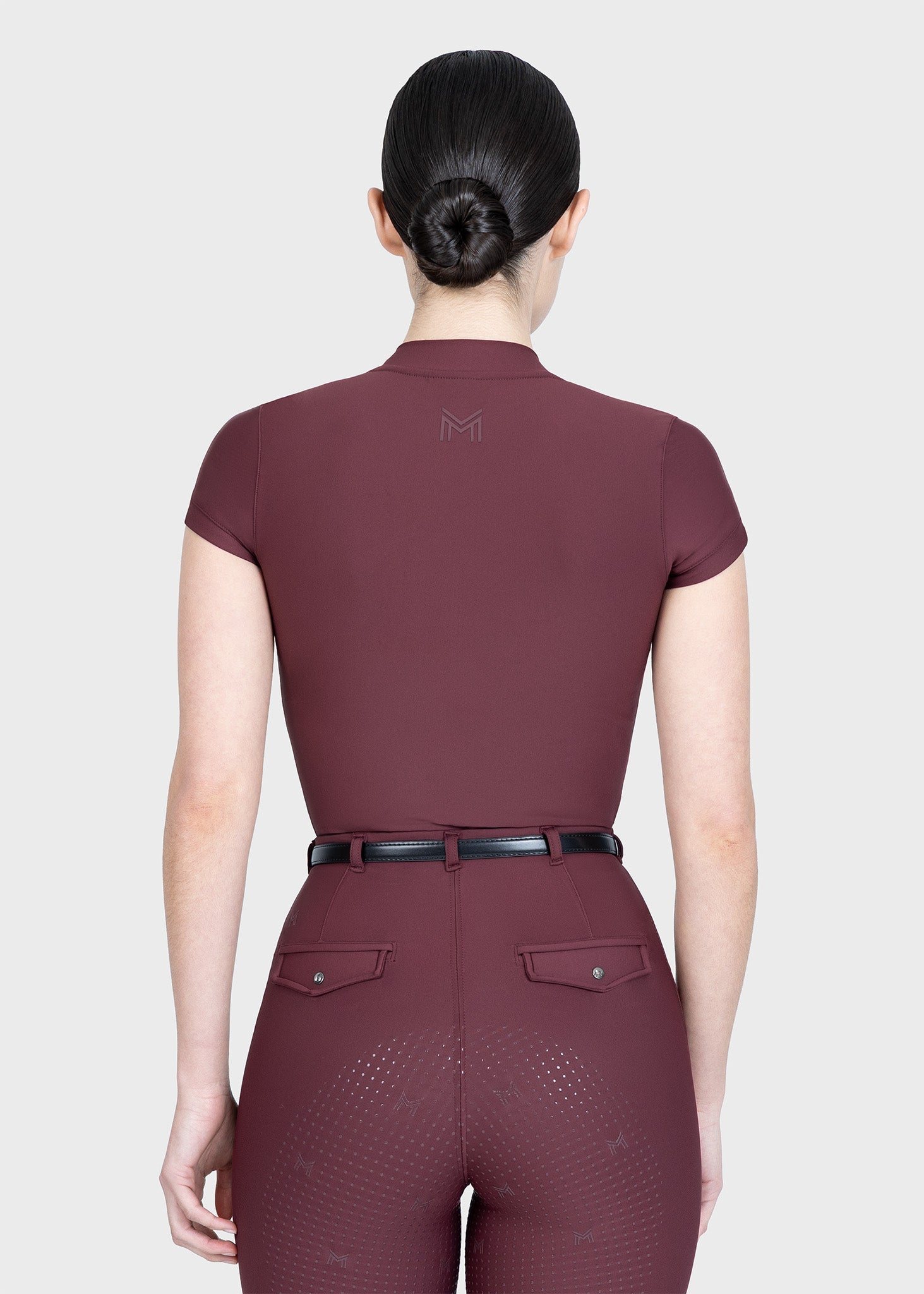 MAXIMILIAN EQUESTRIAN Velya Kurzarm Polo Shirt rosewood