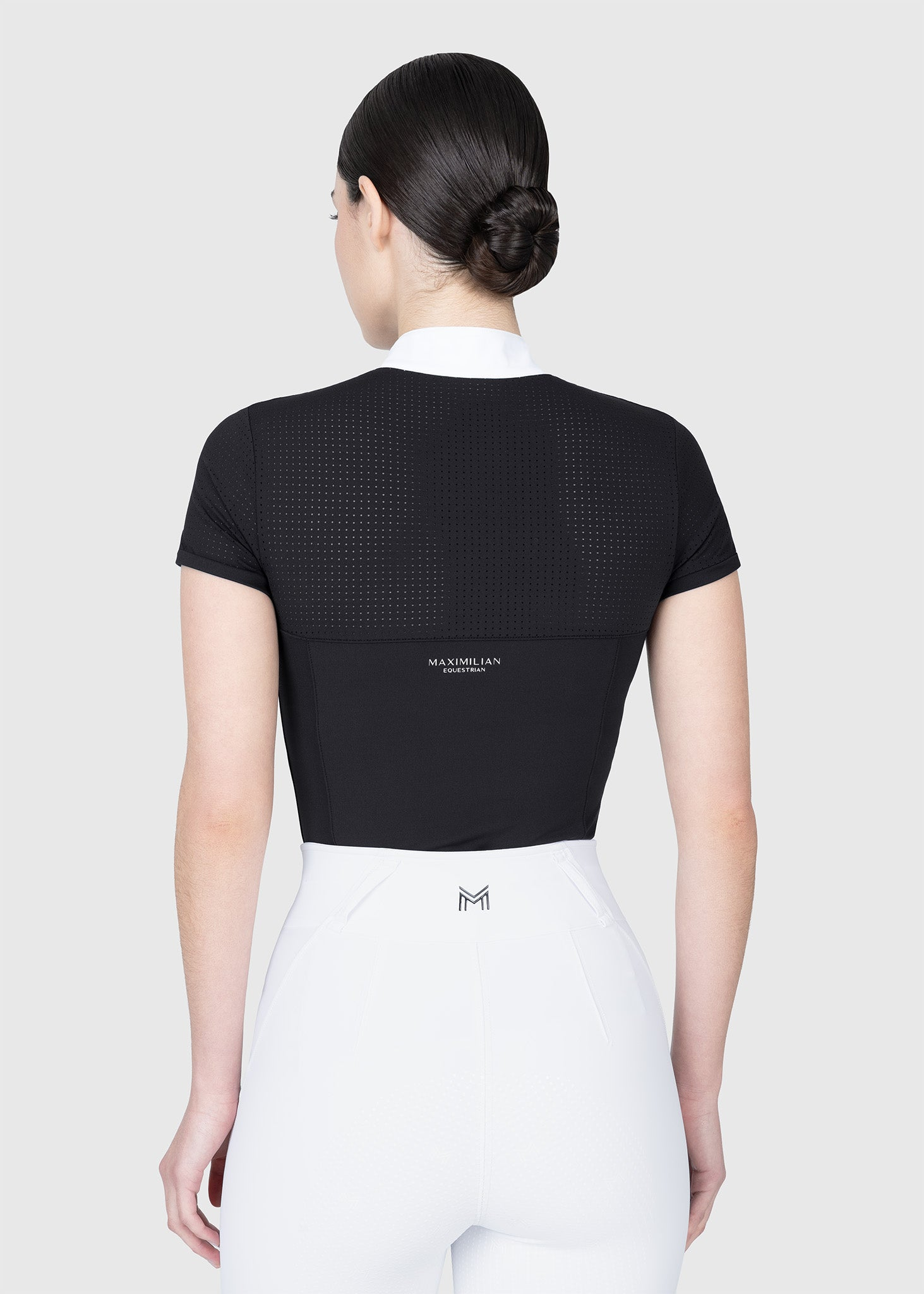 MAXIMILIAN EQUESTRIAN Grace Kurzarm Turniershirt schwarz