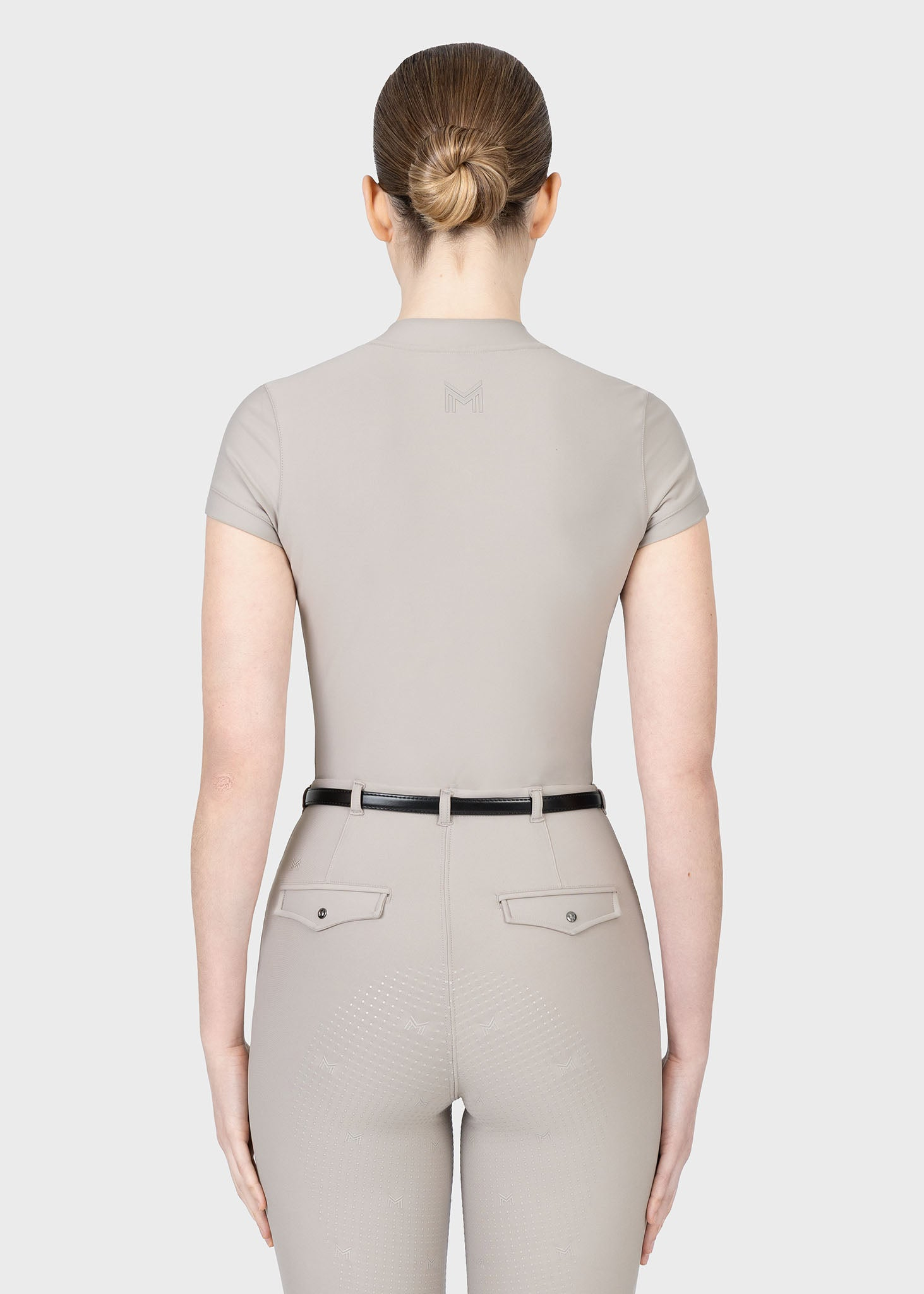 MAXIMILIAN EQUESTRIAN Velya Kurzarm Polo Shirt taupe