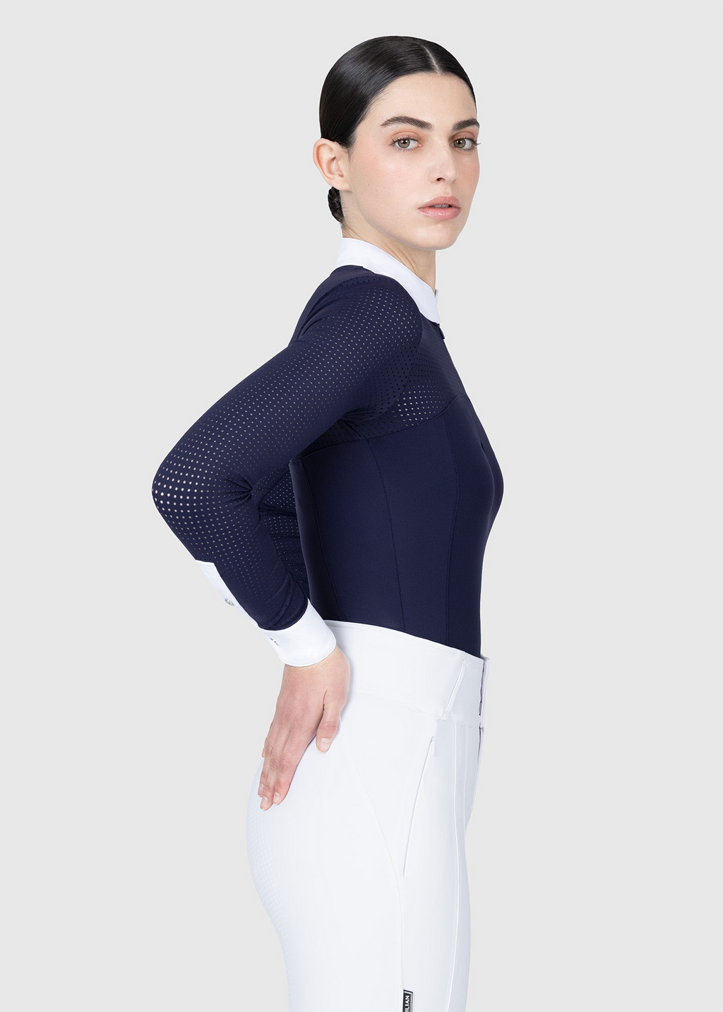 MAXIMILIAN EQUESTRIAN Grace Langarm Turniershirt navy