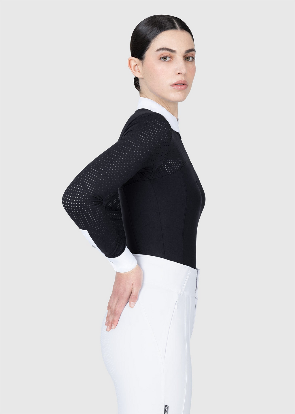 MAXIMILIAN EQUESTRIAN Grace Langarm Turniershirt schwarz