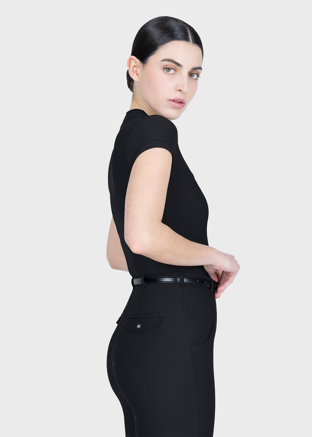 MAXIMILIAN EQUESTRIAN Velya Kurzarm Polo Shirt schwarz